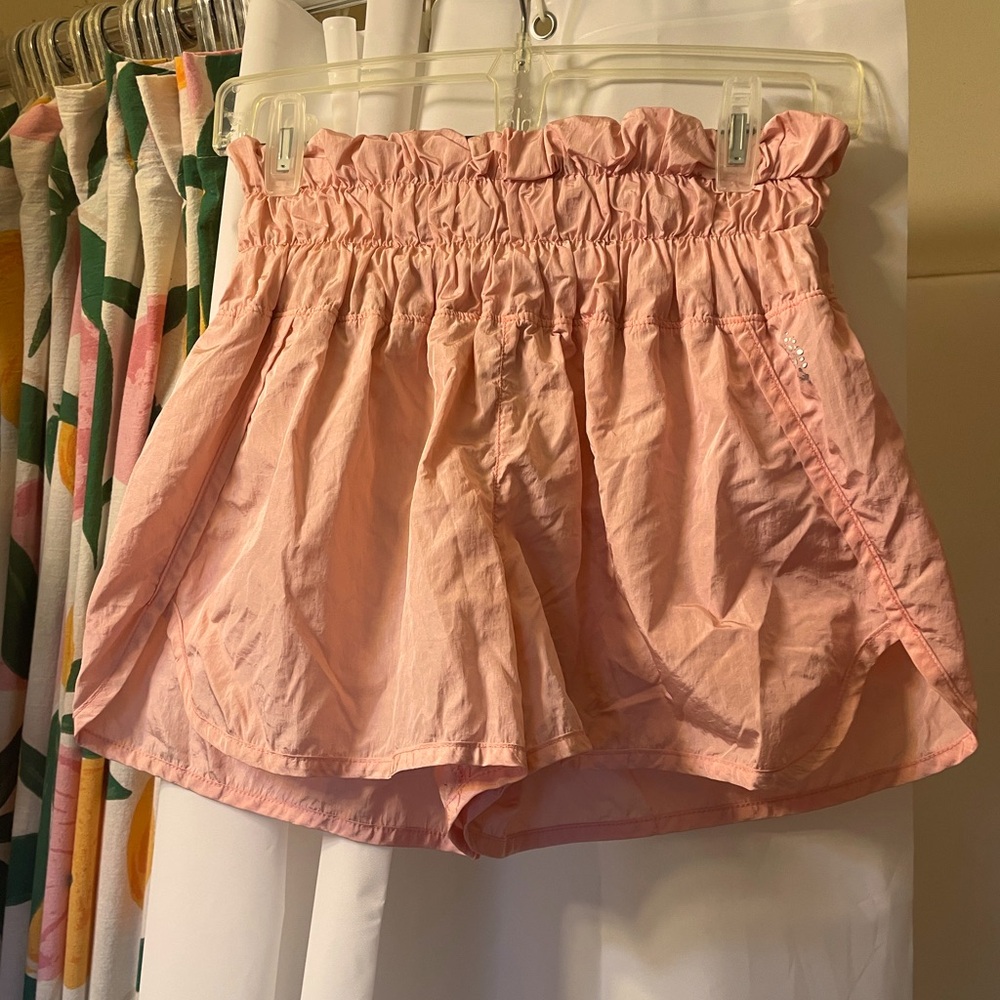 Peachy-pink Free People Movement Shorts - Med